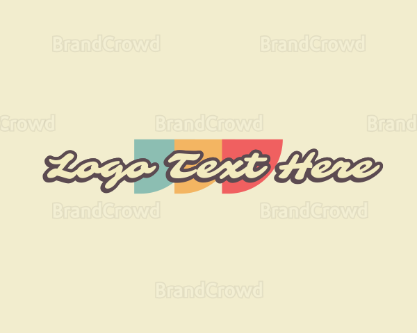 Funky Retro Brand Logo