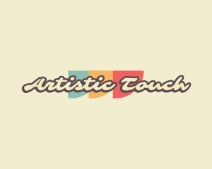 Funky Cursive Retro  logo design