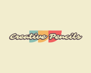 Funky Cursive Retro  logo design