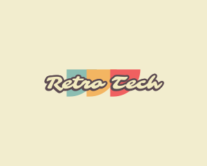 Funky Cursive Retro  logo design