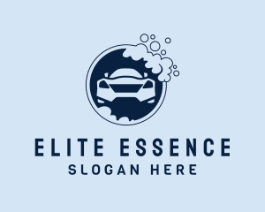 Car Service - Vehicle Clean Bubbles logo design