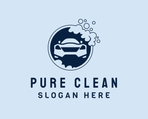 Vehicle Clean Bubbles  logo design