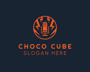 Singer - Podcast Microphone Recording logo design
