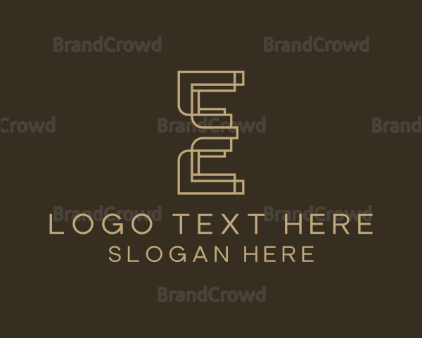 Upscale Boutique Letter E Logo