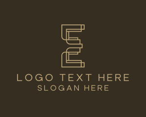 Upscale Boutique Letter E Logo
