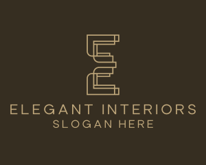 Upscale Boutique Letter E logo design