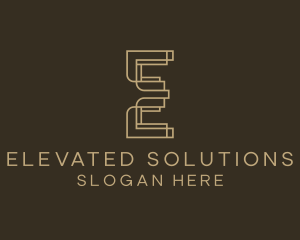 Upscale Boutique Letter E logo design