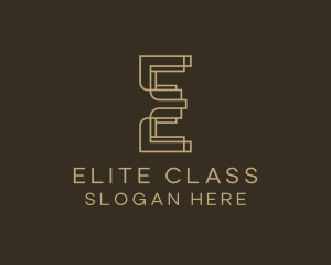 Upscale Boutique Letter E logo design