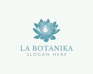 Essential Oil - Lotus Flower Therapy logo design