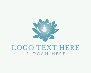 Aromatherapy - Lotus Flower Therapy logo design