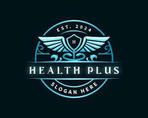 Elegant Health Caduceus logo design