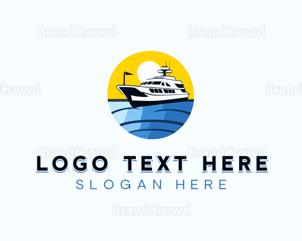 Cruise Ship Travel Logo