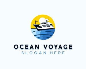 Cruise Ship Travel logo design