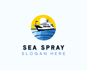 Cruise Ship Travel logo design