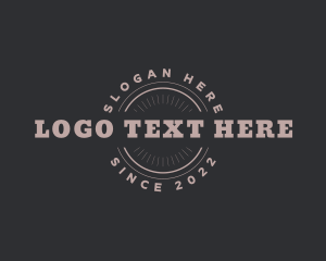 Rustic - Hipster Business Company logo design