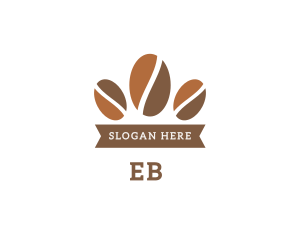 Coffee Bean Crown Logo