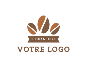 Coffee Bean Crown Logo