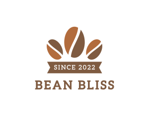 Coffee Bean Crown logo design