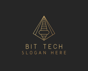 Pyramid Tech Developer logo design