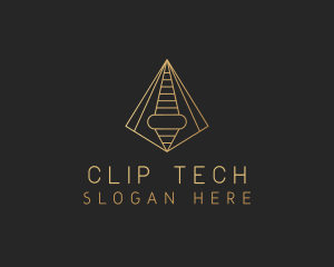 Pyramid Tech Developer logo design