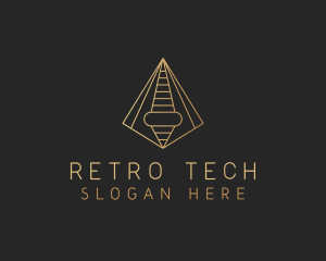 Pyramid Tech Developer logo design