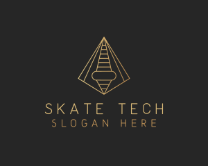 Pyramid Tech Developer logo design