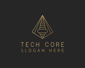 Pyramid Tech Developer logo design