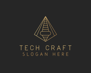 Developer - Pyramid Tech Developer logo design