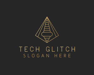 Pyramid Tech Developer logo design