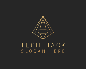 Pyramid Tech Developer logo design