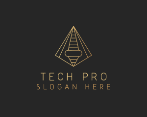 Pyramid Tech Developer logo design