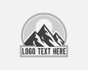 Mountain Peak Hiking Logo