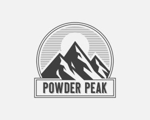 Mountain Peak Hiking logo design