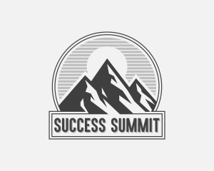 Mountain Peak Hiking logo design