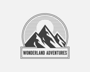 Mountain Peak Hiking logo design