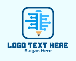 Mobile Application - Writing Code App logo design