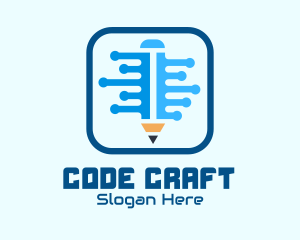 Coding - Writing Code App logo design