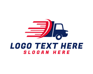 Semi - Transport Movers Truck logo design