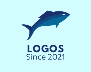 Culinary - Blue Tuna Fish logo design