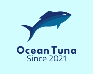 Tuna - Blue Tuna Fish logo design