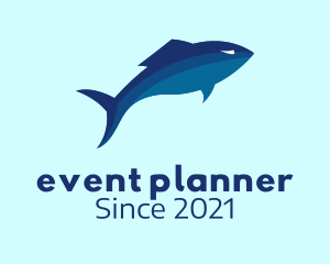 Cooking - Blue Tuna Fish logo design