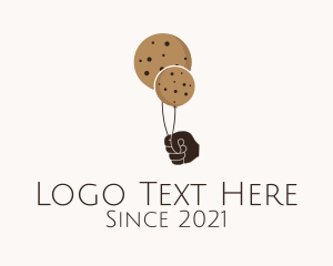 Dessert - Balloon Cookie Snack logo design