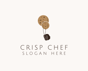 Balloon Cookie Snack logo design