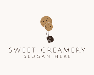 Balloon Cookie Snack logo design