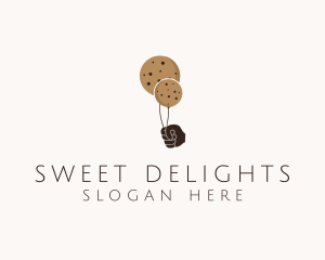 Balloon Cookie Snack logo design