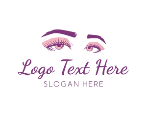 Eyes - Sparkle Feminine Eyes logo design