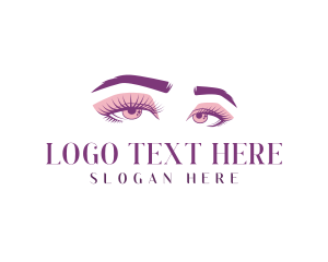 Eyebrows - Sparkle Feminine Eyes logo design