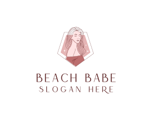 Beauty Babe Woman Fashion logo design