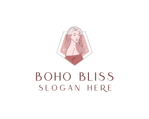 Beauty Babe Woman Fashion logo design