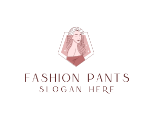 Beauty Babe Woman Fashion logo design